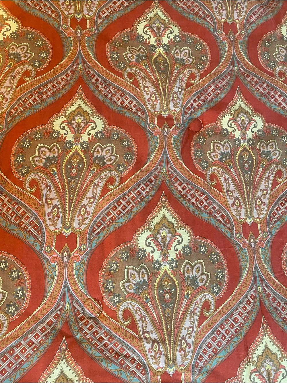 Charisma Red Paisley Comforter with Gold and Brown Accents Queen